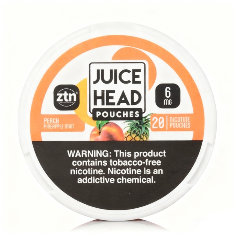 Juice Head Nicotine Bag - Peach Pineapple Peppermint